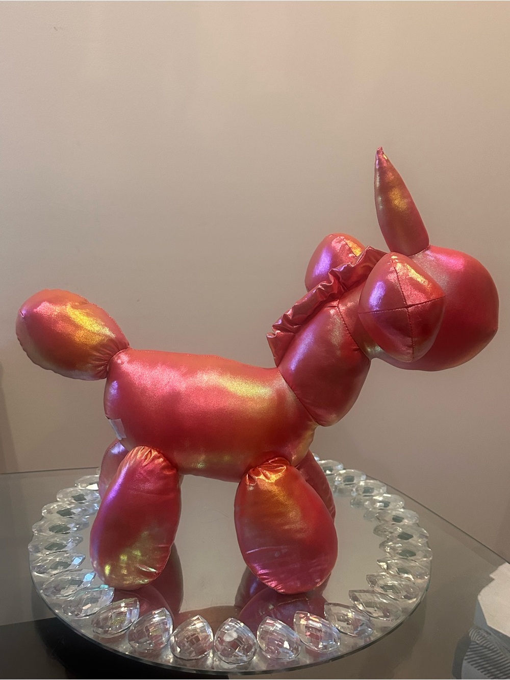ToyBox JUMBO Balloon Dog Plush 16” Pink Metallic Viral TikTok Squishy Cute NWT 🎈